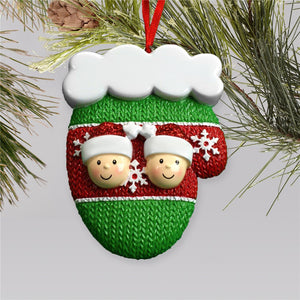 Happy Faces Christmas Name Customized Home Ornament Gift