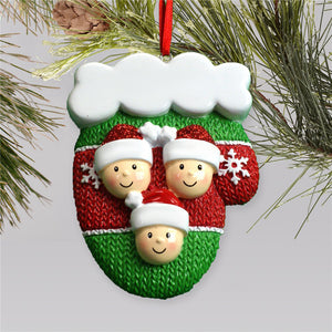 Happy Faces Christmas Name Customized Home Ornament Gift