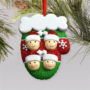 Happy Faces Christmas Name Customized Home Ornament Gift