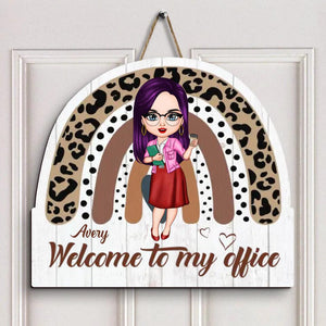 Personalized Door Sign - Gift For Office Staff - Welcome To My Office