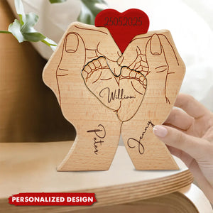 Personalized Baby Feet Puzzle With Family Member Names Date