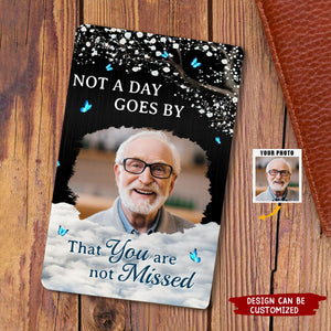 Memorial Personalized Wallet Card - Sympathy Gift For Family Members