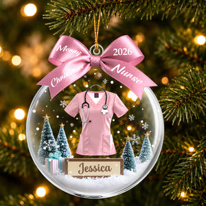 Custom Nurse Christmas Ornament,Medical Healthcare Worker Ornament