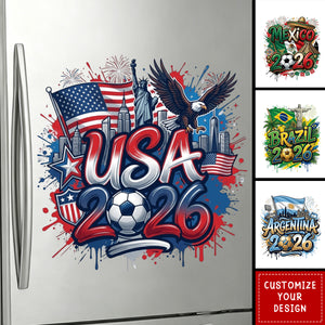 Personalized 2026 Soccer Country Decal