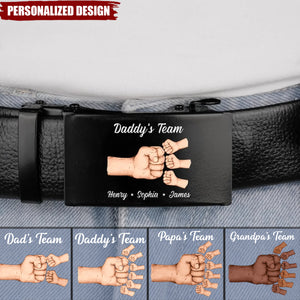 Squad Of Daddy - Personalized Printed Father's Day Belt