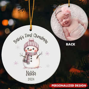 Personalized Baby's First Christmas Ornament