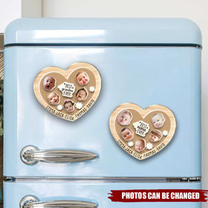 Custom Grandkids Face With Name Magnet, Mother's Day Gift For Nana