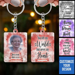 Personalised Memory Keyrings-Memorial Keyring-Custom Memory Gifts