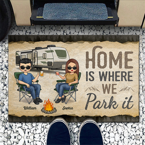 One Campsite At A Time - Camping Personalized Custom Home Decor Decorative Mat