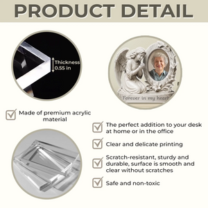 Old Biker Dad - Personalized Biker Custom Shaped Acrylic Plaque