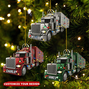 Truck Driver - Personalized Trucker Ornament
