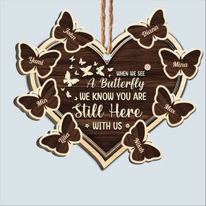 Personalized Wooden Ornament -Memorial Gift For Family Members, The Beloved Ones