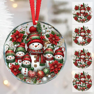 Blessed To Be Called Nana Grandma Gigi - Custom Grandma Glass Ornament