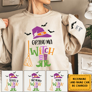 Grandma Witch Halloween Personalized 3D Sweatshirt