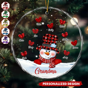 Personalized Customization-Customized Christmas Gifts for Grandma Snowman