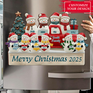 Welcome Home - Personalized Family Christmas Decal