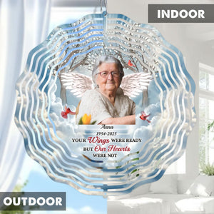 A Big Piece Of My Heart Lives In Heaven - Personalized Memorial Wind Spinner