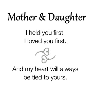 Mother & Daughter I Held You Double Heart Ring - Ring For Women