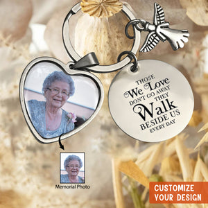 Forever In My Heart - Personalized Photo Memorial Keychain