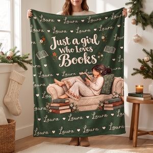 Personalized Blanket - Gift For Book Lovers - Stories I Carried