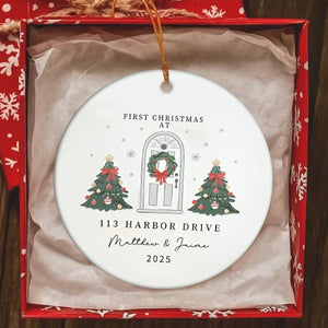 Personalized New Home Ornament, Housewarming Gift