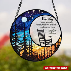 The Sky Looks Different - Personalized Window Hanging Suncatcher