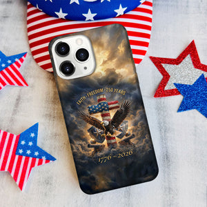 250 Years of Freedom 1776 - 2026 Eagle Patriotic Phone Case