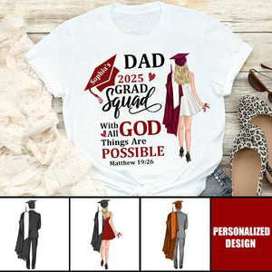 Personalized Unisex Graduate T-shirt, Class Of 2025