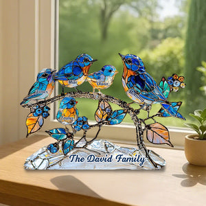 We Love Mom, Grandma - Personalized Shaped Acrylic Plaque