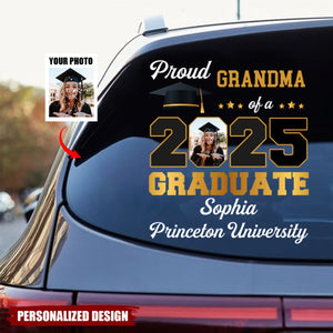 Personalized Car Sticker, Congratulations On Your Graduation, Upload Photo