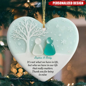 Best Friend Christmas Gift - Personalized Friendship Sea Ceramic Ornament