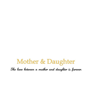 Personalized Mother Daughter Heart Necklace Set Custom Name, Mom's Jewelry Gift