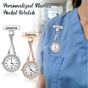 Personalized Nurses Pocket Watch, Medical Graduation Gift, Gift For Doctor Nurse Midwife