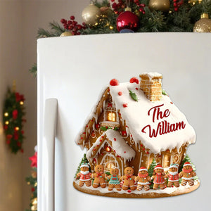 Gingerbread Family Christmas - Personalized Decal