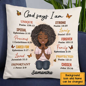 God Says I Am Pillow