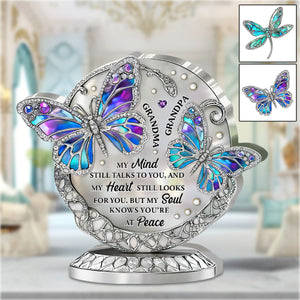 Two Souls One Flight - Personalized Memorial Acrylic Plaque For Family