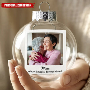 Personalized Custom Photo Text Family Christmas Ornament