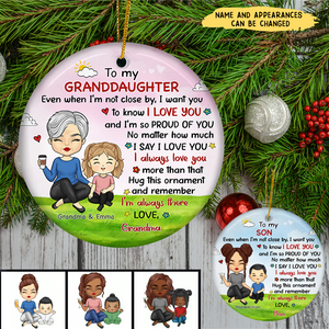 I'm So Proud Of You - Family Personalized Ornament - Christmas Gift For Grandma