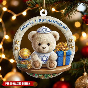 Personalized Baby's First Hanukkah Ornament, Holiday Keepsake Gift