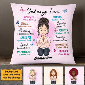 God Says I Am Pillow