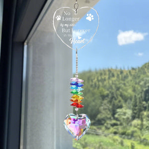 Personalized Paw Print Suncatcher Ornament, Pet Sympathy Gift