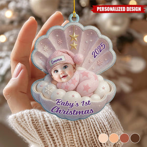 Baby's First Christmas Ornament, Personalized Newborn Christmas Ornament