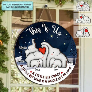 This Is Us - Personalized Custom Door Sign-Gift For Family