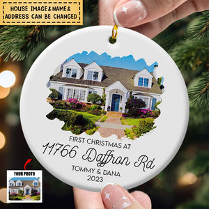 First Christmas At New House - Personalized Ornament