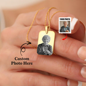 Personalized Custom Photo Necklace Couple Gift