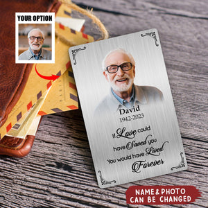 Personalized A Big Piece Of My Heart Lives In Heaven Wallet Card