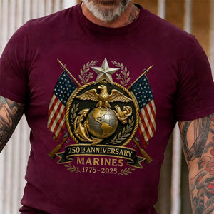 United States Marine Corps 250th Anniversary T-shirt, Gift For Him