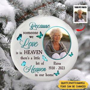 Family Memorial - Personalized Photo Ball Ornament
