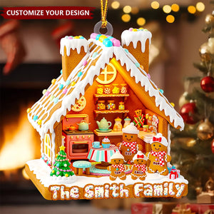 Gingerbread Family Christmas Ornament Personalized Gifts For Family