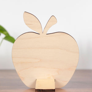 Personalized Teacher Gift, Apple Puzzle Piece Wood Sign